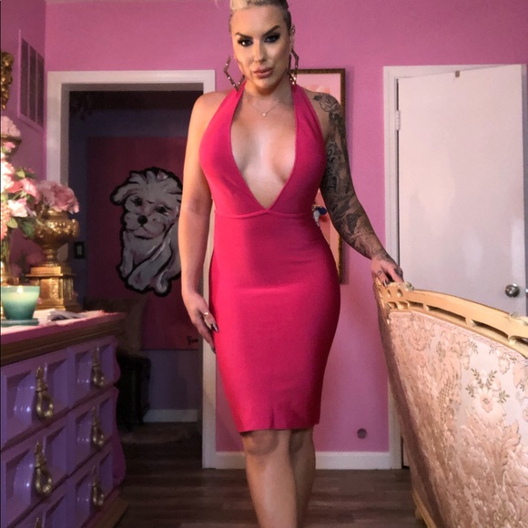 Pink bandage dress - Picture 3 of 7